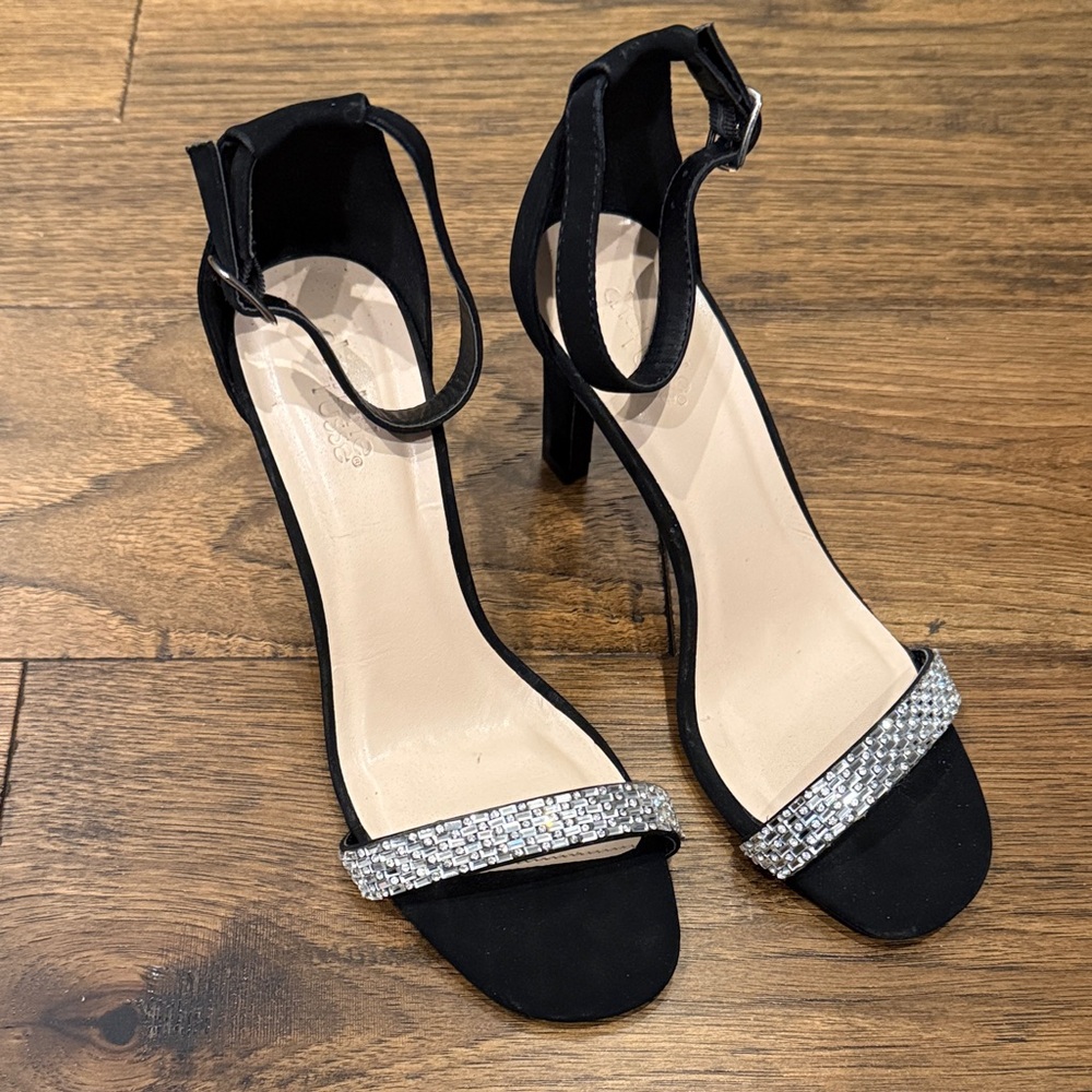 Charlotte Russe Black Heels with Silver Details